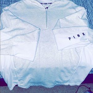 PINK quarter zip sweatshirt